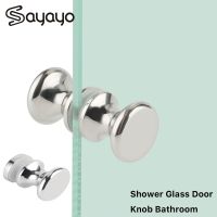 Sayayo Shower Room Glass Door Handle Stainless Steel Door Handle 3-13mm Cabinet Handle with Screws Home Accessories Door Hardware Locks