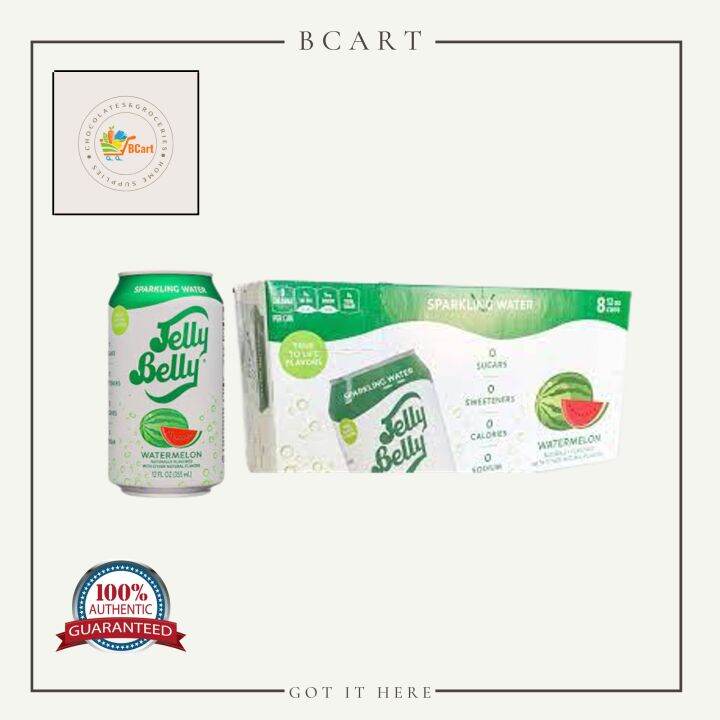 Jelly Belly watermelon Sparkling Water 8x12oz Lazada PH