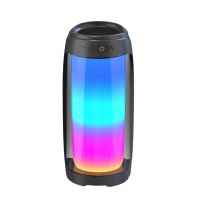 Bluetooth Speaker Full Screen 3D Colorful LED Light Portable HiFi Speaker Excellent Bass Wireless Sound Box