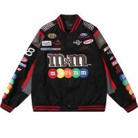 2022 versized Racing Jacket Letters Embroidery Varsity Jacket Men Winter Fashion Loose College Jacket Unisex Streetwear Coats