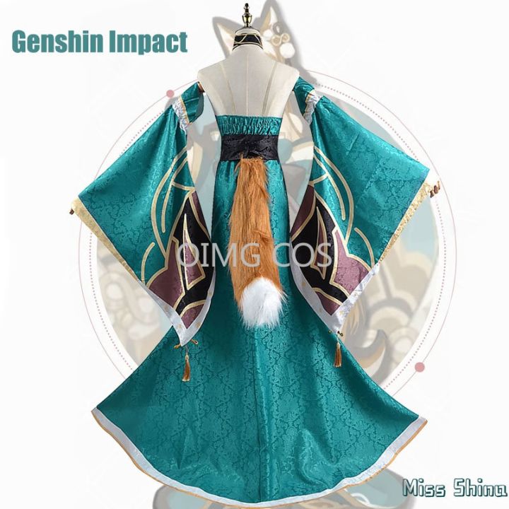 genshin-impact-miss-hina-cosplay-costume-uniform-wig-anime-halloween-costumes-women-game
