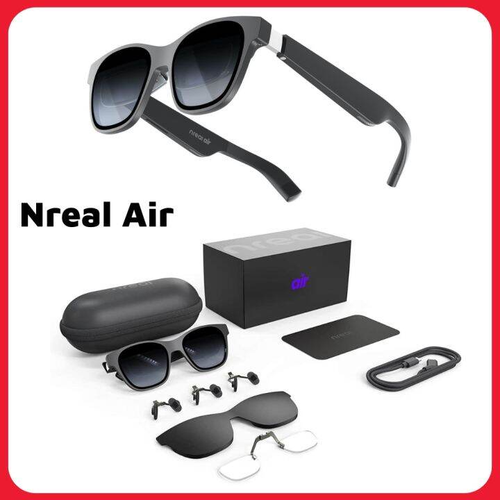 【Ready Stock】 2022 New version Nreal Air Glasses Black AR VR Glasses