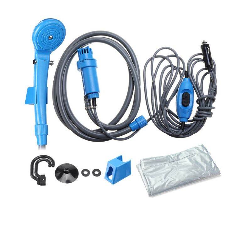 【local shipment】AUTOFun Portable Car Washer 12V Camping Shower Car