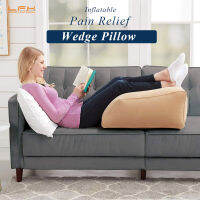 Inflatable Bed Wedge Pillow Elevating Rest Relieves Leg Hip &amp; Knee Pain Improves Circulation Support Pillow