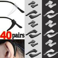 【jw】❧❃✗  40Pairs Glasses Leg Grip Anti-fall Holder Silicone Ear Anti-slip Sleeve Bracket Fastener Transparent Eyewear Accessorie