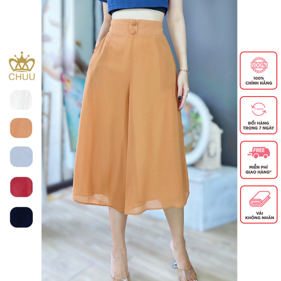 Quần ống rộng giả váy lưng cao (hình thật) - đủ các size, form dáng chuẩn  thích hợp mặc đi làm, dạo phố | Shopee Việt Nam