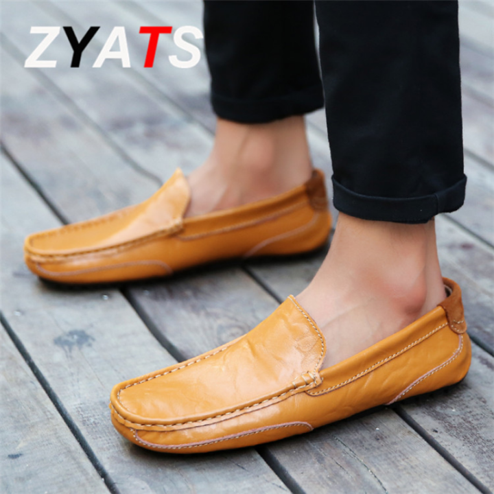 zyats-รองเท้าลำลองรองเท้าหนังแฟชั่นผู้ชาย-รองเท้าธุรกิจทำมือระดับไฮเอนด์