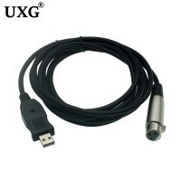 ขายดีที่สุด bnfg330 - / 2เมตร3เมตร USB ชายกับ XLR 3Pin หญิงไมโครโฟนไมค์สตูดิโอเสียงลิงค์เชื่อมต่อสายคอมพิวเตอร์สายสัญญาณเสียงอะแดปเตอร์