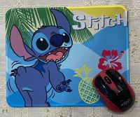 แผ่นรองเม้าส์ หนา นุ่ม น่ารัก น่าใช้ ลาย Stitch แผ่นรองเม้าส์ทรงสี่เหลี่ยม ขนาด 21x26 cm