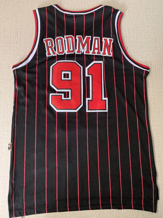 ready-stock-hot-authentic-sports-jersey-mens-chicago-bulls-91-dennis-rodman-soul-swingman-alternate-black-jersey