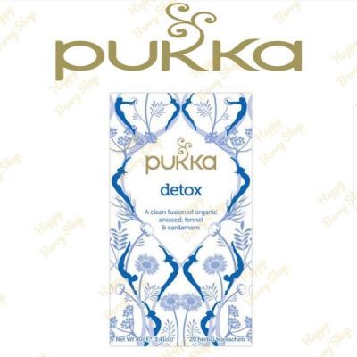 ชา PUKKA Organic Herbal Tea 🍃⭐DETOX⭐🍵 ชาสมุนไพรออแกนิค ชาเพื่อสุขภาพจากประเทศอังกฤษ 1 กล่องมี 20 ซอง