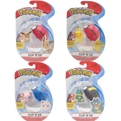 Wct Pokémon ของเล่นสุดเจ๋งโปเกมอน Pikachu Eevee Jigglypuff Munchlax Cln Go มาพร้อมกับฟิกเกอร์และ Poké Ball Gratis Ongkir