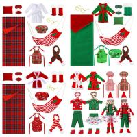 Christmas Elf Doll Accessories Set Sleeping Bag Christmas Accessory for Elf Doll Christmas Accessory Including Elf Hammock Bathrobe Apron Hat Scarf Glasses etc for Elf Doll exceptional