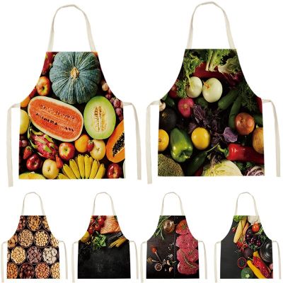 Plant Fruit Style Apron Baking Home Aprons For Women Watermelon Pattern Accessories Cooking Apron Living Room Custom Apron Bib