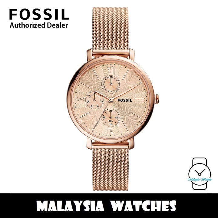 OFFICIAL WARRANTY) Fossil ES5098 Jacqueline Multifunction Rose