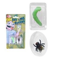 Fake Fly Funny Ice Cube Fake Fly Toy Portable PVC Trick Props Cube for Corporate Events April Fools Day Dinner Parties and Friend Gatherings high grade
