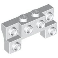 Lego part (ชิ้นส่วนเลโก้) No.52038 Brick, Modified 2 x 4 - 1 x 4 with 2 Recessed Studs and Thick Side Arches