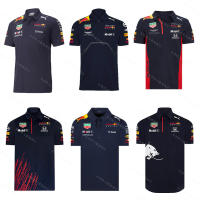 2022กระทิงแดงเสื้อยืดชุดแข่งรถ F1แห้งเร็วผู้ชายแขนสั้นเสื้อโปโล Lapel แขนสั้นฤดูร้อน Ngdfud