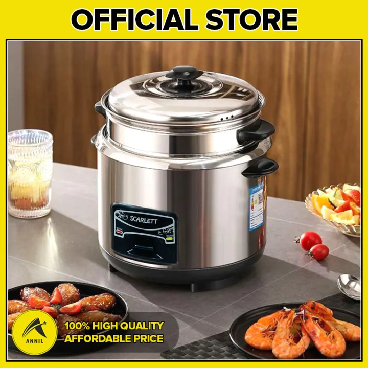 Annil 1/1.5L Stainless Steel Automatic Electric Rice Cooker With