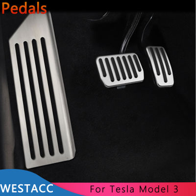 รถเหยียบสำหรับ Tesla รุ่น3 Model3 2016 2017 2018 2019 Accelerator แก๊สเบรคเท้าเหยียบครอบคลุม Pad อุปกรณ์เสริม