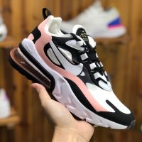 Hot Sale 【Original】 ΝΙΚΕ Ar* Maxx- 270 Reac Fashion Breathable Running Shoes All Match Mens and Womens Sports Shoes BlackPink {Free Shipping}