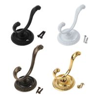 ✲◐ European Wall Hooks Zinc Alloy Coat Hooks Vintage Wall Mount Hanger for Bedroom