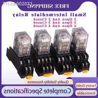 ♛ 10 PCS Small Intermediate Relay HH52P/53P/54PIN HH62P/63P/64PIN AC 6V-380V DC 6V-220V With Base Switch Electromagnetic Relay