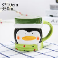 Gingerbread Man Mug Christmas Ceramic Tea Mugs 3D Santa Claus Ceramic Cup Milk Coffee Water Cup Mug New Year Couples Xmas Gifts