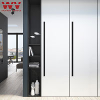 WV American Black Cabinet Door Handles Modern 1000MM 1200MM Long Minimalist Handles Drawer Wardrobe Cabinet Pulls Aluminum Alloy Door Hardware