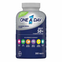 One a day, mens 50 +, healthy, advantage, multivitamin, 300 tablets, men above 50 years old.