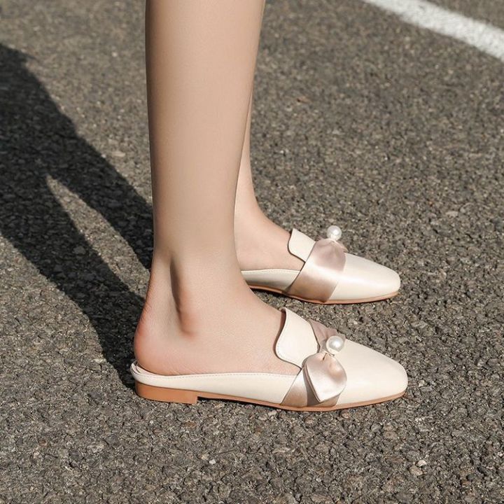 starlight-angela-free-shipping-ส่งฟรี-รองเท้าคัทชูสตรี-ส้นแบนใหม่ฤดูร้อน2023รองเท้าเปิดส้นเกาหลี