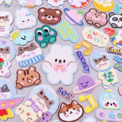 Animal Patch For Clothes Self-Adhesive Patches On Clothes Astronaut Patches For Clothing Cartoon Patch Embroidery Stickers Badge