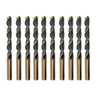 Twist Drill Bit High Speed Steel 4341 Straight Shank Drill Bit for Electric Hand Drill and Bench Drill