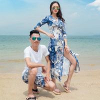 ◊卍  Thailand amorous feelings of phuket on holiday beach Bali beach dress honeymoon couple costume suits summer wear skirt mens trousers