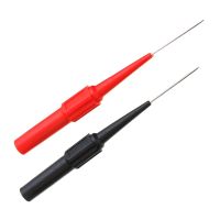 【Worth-Buy】 2Pcs ฉนวนกันความร้อนเจาะเข็มมัลติมิเตอร์ทดสอบ Probes สีแดง/สีดำ30V-60V สำหรับ Banana Plug