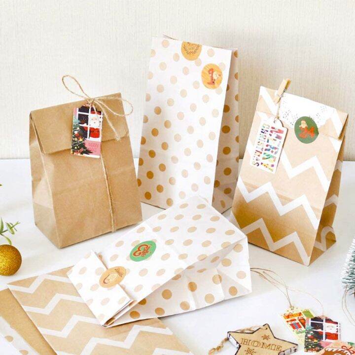 24-sets-christmas-calendar-bags-1-24-calendar-kraft-paper-candy-bag-xmas-party-bags