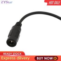 ZYStar ไมโคร USB 5ขาตัวผู้ไปยัง5.5x2 1มม. คอนเนคเตอร์ตัวเมียสายชาร์จอะแดปเตอร์ DC