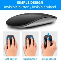 Ultra-Thin Magic Mouse For Laptop Ipad Mac PC for Macbook Wireless Mouse Silent Multi Arc Touch Mice Bluetooth-compatible 5.0