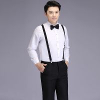 【Ready】? Groomsmen clothes brother clothes new mens summer shirt vest vest western style wedding dress three-piece set