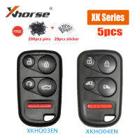 Ocmn 5pcs xhorse XKHO03EN Universal VVDI Wire REMOTE KEY 4ปุ่ม XKHO04EN รถ REMOTE Key สำหรับ VVDI MINI Key เครื่องมือ VVDI2สติกเกอร์ cnsm