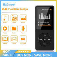 Rainbow Ready Stock Hot Mini เครื่องเล่น Mp3 Mp4 E-Book ปากกาบันทึกวิทยุ Fm Multi-Functional Electronic Memory Card Speaker พร้อมสายชาร์จหูฟัง