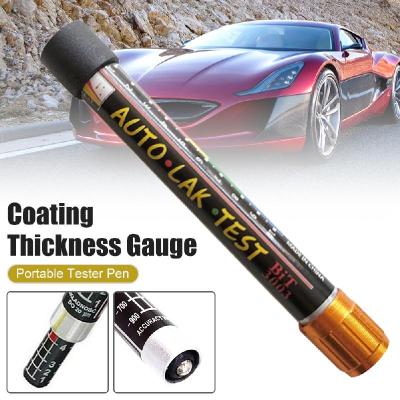 วัดความกว้างปากกาทดสอบความหนาของสีรถยนต์ Auto Lak Test Bit Car Paint Coating Tester Meter Gauge Crash For Car