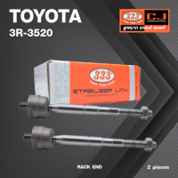 ลูกหมากแร๊คซ์ TOYOTA ESTIMA, TCR1#, TCR2#, CXR1#, CXR2#, 1990-On โตโยต้า เอสติม่า / 3R-3520 / SIZE 14.5 / 14.5 / 214 mm. / ยี่ห้อ 333 (1คู่ 2 ตัว) RACK END (ซ้าย / ขวา)