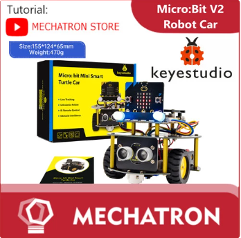 Robotic for Kids BBC Micro:bit V2 Robot Car Smart Turtle Kit Microbit ...
