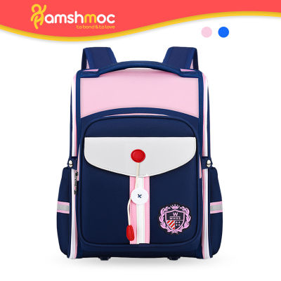 HamshMoc กระเป๋ากระเป๋าเป้สะพายหลังเด็ก1-6ใบสำหรับเด็กนักเรียนหญิงชาย,ความจุมากกันน้ำกระเป๋านักเรียนนุ่มเด็กประถมกระเป๋านักเรียนสะท้อนแสงมีกระเป๋าหลายช่องระบายอากาศได้ดีกันเหงื่อ
