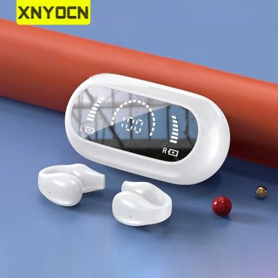 ZZOOI Xnyocn S03 Wireless Headphones Bone Conduction Earring Type Sports Clip Ear TWS Bluetooth Compatible Earphone For SmartPhone