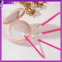 VYBL 100Pcs แบบพกพาได้ เครื่องมือแต่งหน้าแต่งหน้า ลิปสำหรับริมฝีปาก แปรงสำหรับริมฝีปาก ไม้แท่งลิปสติก แปรงปัดมาสคาร่า สะอาดสะอาด