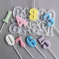 Number Shaped Baking Mold Numeric Modeling Silicone Chocolate Mould Birthday Decoration Tools