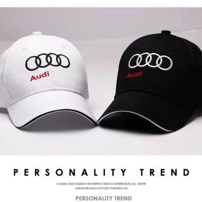 In stock 2023 New Style Korean Version Baseball Cap Mens Spring Autumn Hat 9527 Racing Audi Car Logo Men Women