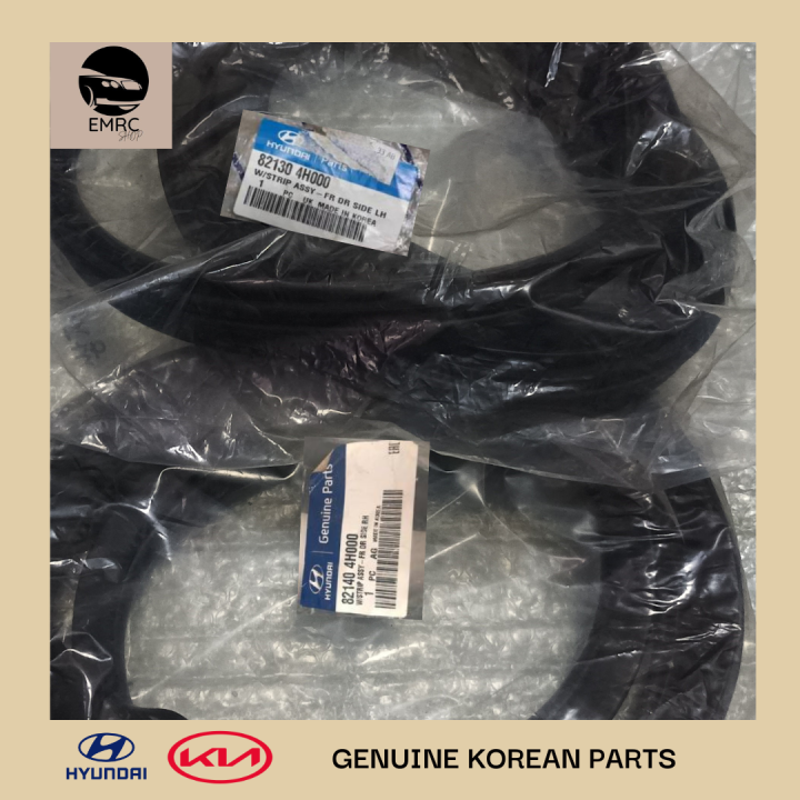WEATHER STRIP FRONT DOOR SIDE LH 821304H000, RH 821404H000 FOR HYUNDAI ...